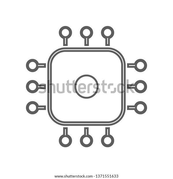 automotive electronics icon.\
Element of Car repear for mobile concept and web apps icon.\
Outline, thin line icon for website design and development, app\
development
