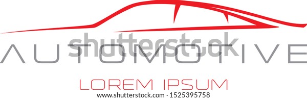 Automotive\
elegant car outline sign for your\
project