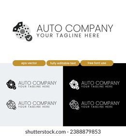 Automotive and Engine Parts Business Logo