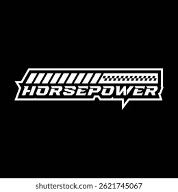 Automotive engine performance sticker vinyl template design