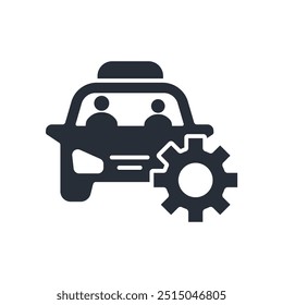 icono de ingeniería automotriz. Vector. Movimiento editable. signo de estilo lineal para uso Diseño web, logotipo. Ilustración de símbolo.