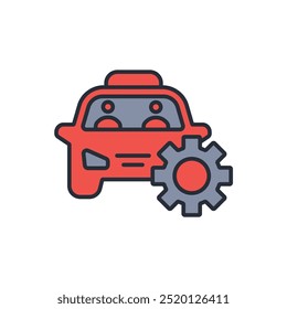 automotive engineering icon. vector.Editable stroke.linear style sign for use web design,logo.Symbol illustration.
