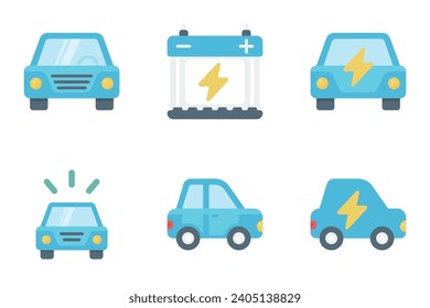 Auto-Flachsymbol-Set-Bundle 02