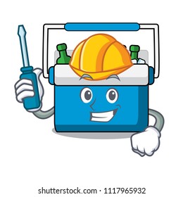 Automotive freezer bag mascot cartoon