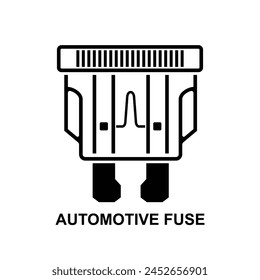 Automotive fuse icon. Car plug fuse isolated on background vector illustration. svg