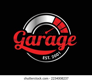 Automotive Garage Business Related Logo Design Template