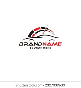 Logo del garaje automotor. Logotipo simple para ilustración vectorial de automóvil