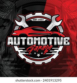 Automotive garage vector logo design template. Perfect logo for the automotive and car repair industry.