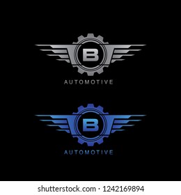 Automotive Gear B Letter Logo