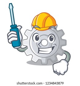 Automotive gear icon cartoon the design best