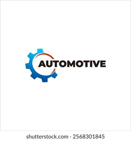 Automotive Gear Logo Abstract Design Icon for Car Engineering, Mechanic, Vehicle Service, Performance, Garage, Transportation Company, Automotive Repair, Speedo and Engine Illustration in Modern Style