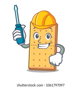Automotive graham cookies mascot cartoon