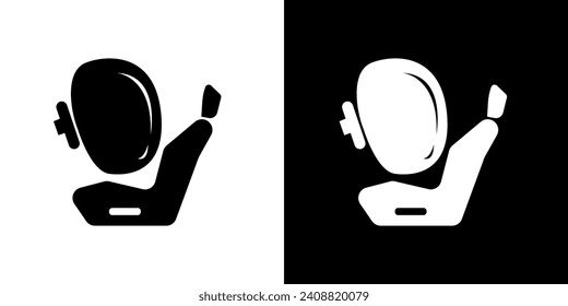 Automotive icon. Black icon. Motorcycle icon. Collection of automotive icons. Black image. Silhouette.