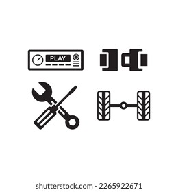 automotive icon , mechanic icon vector