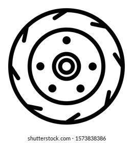 automotive icon outline vector design
