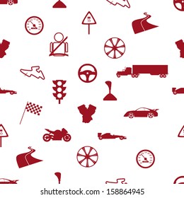 automotive icon pattern eps10