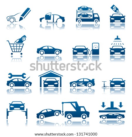 Automotive icon set
