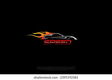 Automotive industry business logo , sport car logo, car garage, car competition championship trendy fashionable race flag. Concept vector Design template
