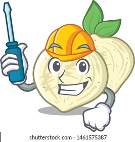 Automotive jicama in the a cartoon shape