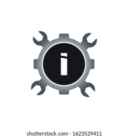 Automotive letter I Logo Design Vector Template. Motor Business Alphabet Design I Vector Illustration