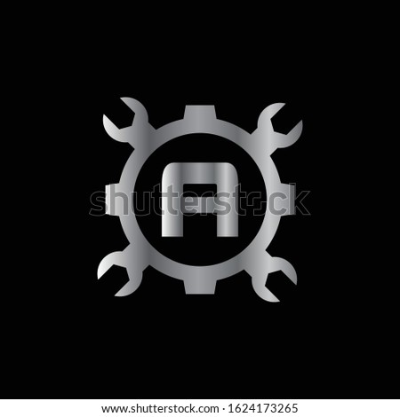 Automotive letter A Logo Design Vector Template. Motor Business Alphabet Design A Vector Illustration
