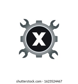 Automotive letter X Logo Design Vector Template. Motor Business Alphabet Design X Vector Illustration