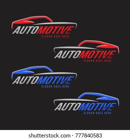 Automotive line logo for car wash, detailing, tune up, body repair, car painting and many more