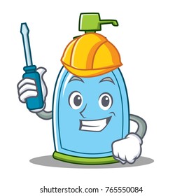 Automotive liquid soap character cartoon