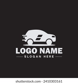 Logotipo de automoción Automotriz Logotipo de venta automática autoreparación logotipo Icono limpio plano moderno vehículo de negocios minimalista logo modificable vector