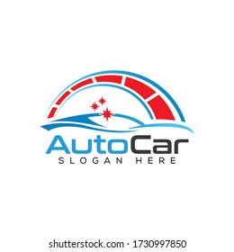 automotive logo autocar vector icon
