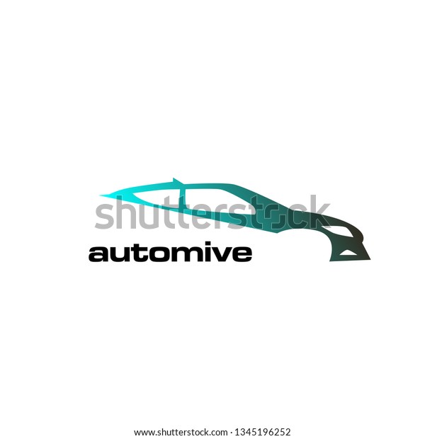 automotive logo
with blue car design
illustration
