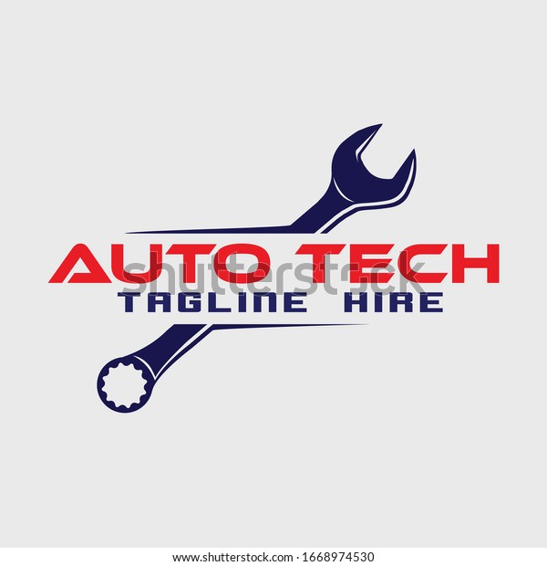automotive logo\
concept. ring wrench logo\
concept