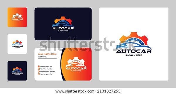 automotive logo design. modern auto car service,\
repair, modification logo\
vector