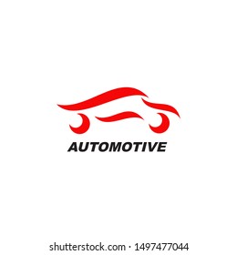 Automotive logo design vector template with car graphic illustration