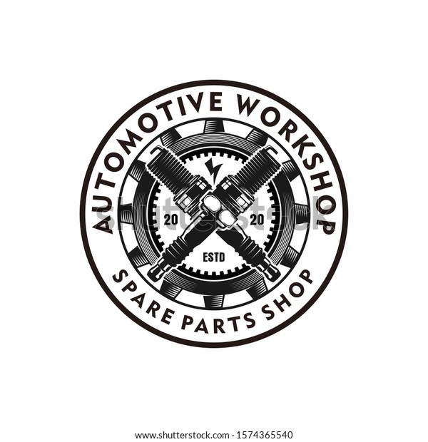 Automotive Logo Design Vintage Style Logo Stock Vector (Royalty Free ...