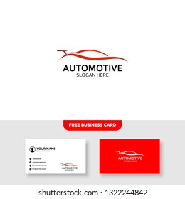Automotive Logo, Free Business Card - Vector