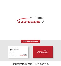 Automotive Logo, Free Business Card - Vector