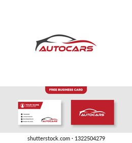 Automotive Logo, Free Business Card - Vector