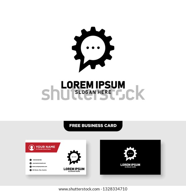 Automotive\
Logo, Free Business Card Template -\
Vector