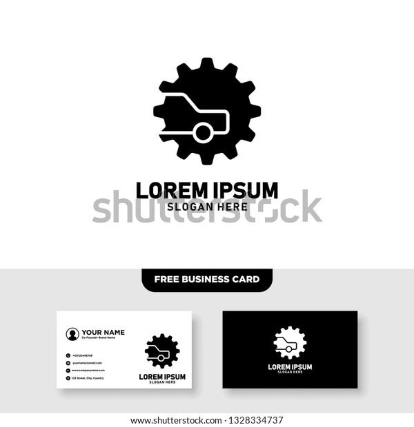 Automotive
Logo, Free Business Card Template -
Vector
