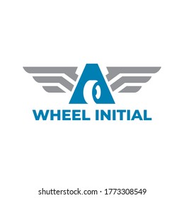 automotive logo with the initials. simple and modern logo