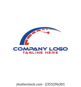 Automotive Logo. Speedometer Logo Design Vector Icon
