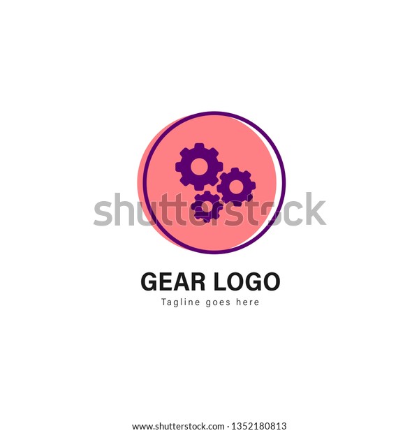 Automotive logo template design.
Automotive logo with modern frame isolated on white
background
