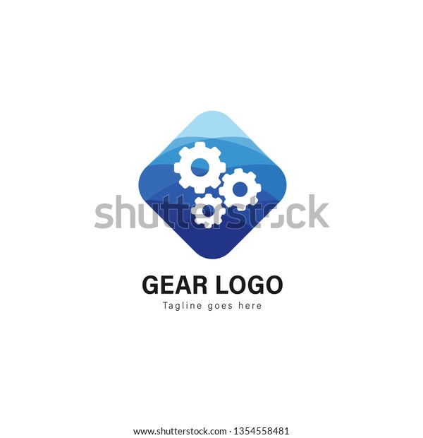 Automotive logo template design.
Automotive logo with modern frame isolated on white
background
