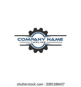 Vorlage für das Vectorlogo für Fahrzeugteile mit Silhouette und Gangform.