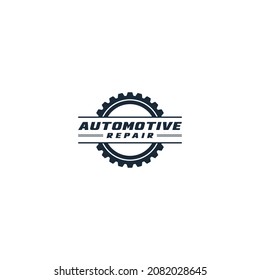 automotive logo template vector, icon in white background