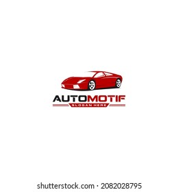 automotive logo template vector, icon in white background