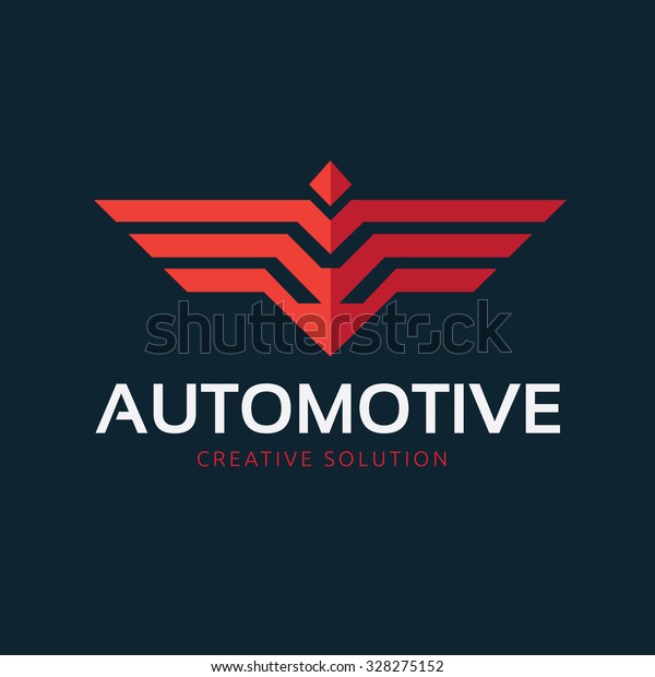 Automotive logo,wing logo,bird,eagle,vector logo template
