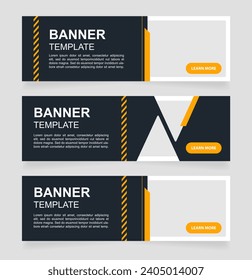 Automotive marketing web banner design template. Car dealership. Vector flyer with text space. Advertising placard with customized copyspace. Printable poster for advertising