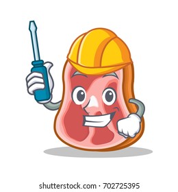 Automotive meat character cartoon food